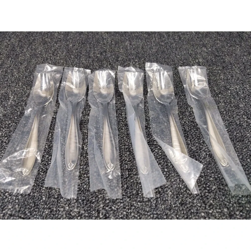 Lenox Covington 18/10 Stainless Steel Flatware Sporks Spork Set of 6 NEW
